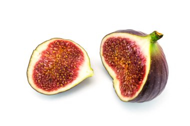 Beyaz, üzerine taze incir yakın çekim tropikal meyve