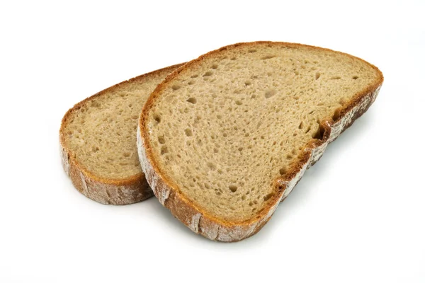 Brood gesneden geïsoleerd — Stockfoto