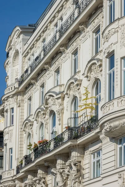 Architektur Wiener Jugendstil Häuser Der Wienzeile Von Otto Wagner — Stockfoto