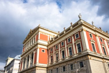 Wiener Musikverein, konser salonu ve ünlü golden hall ile Viyana landmark