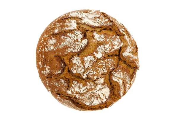 Chléb Zblízka Potravin Izolované Proti Bílému Pozadí — Stock fotografie