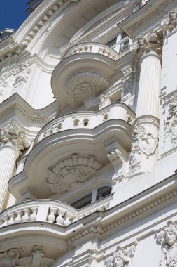 Mimari eski townhouse, art nouveau tarzında inşa