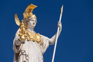 Athena, goddess of greek mythology, symbol for law and justice clipart