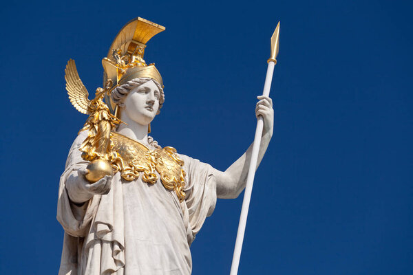 Athena, goddess of greek mythology, symbol for law and justice