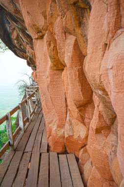 Wat Phu Tok, Tayland, Thailand, korkutucu geçit dağın çevresinde