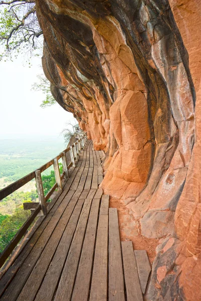 Wat Phu Tok, Tayland, Thailand, korkutucu geçit dağın çevresinde