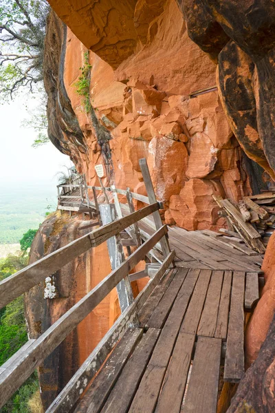 Wat Phu Tok, Tayland, Thailand, korkutucu geçit dağın çevresinde