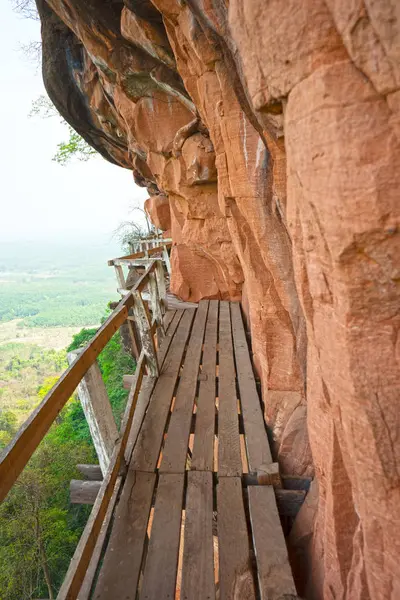Wat Phu Tok, Tayland, Thailand, korkutucu geçit dağın çevresinde