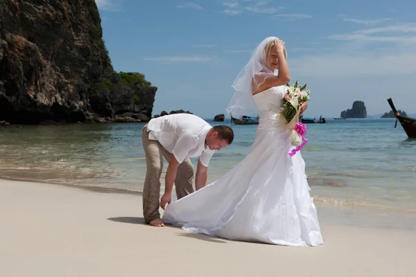 Casamento na praia — Fotografia de Stock