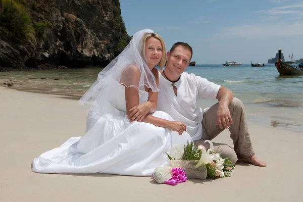 Casamento na praia — Fotografia de Stock