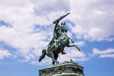 Atlı heykeli Viyana, Heldenplatz tarih Arşidük Karl heykeli