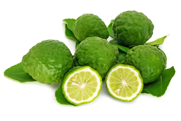 Fresh Lime On White — Stock Photo, Image
