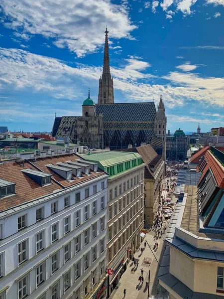 Widok lotniczy St. Stephens Cathedral — Zdjęcie stockowe