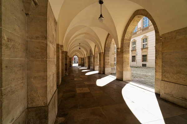 Arco Minoritenkirche Viena Calle Iglesia Minoritenplatz Innere Stadt Capital Austriaca — Foto de Stock