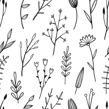 çiçek basit seamless modeli