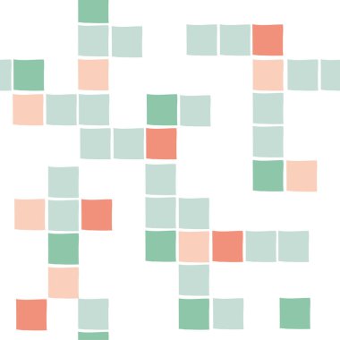 Vektör renkli kareler seamless modeli