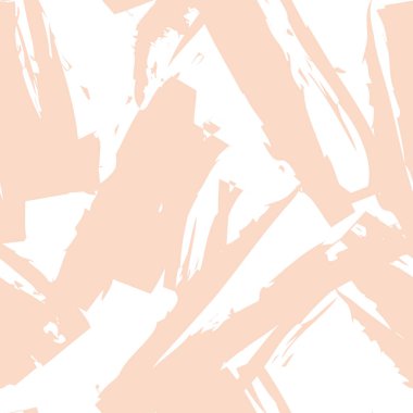 Vektör soyut Seamless modeli. Son Moda yaratıcı renkli arka plan ile doku modern ve özgün tekstil, ambalaj kağıdı, duvar sanat tasarımı için. Pembe fırça darbeleri el çekilmiş