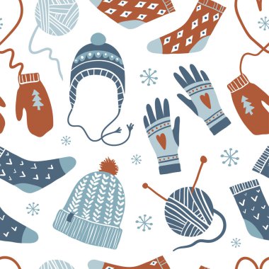 Sıcacık kış seamless modeli