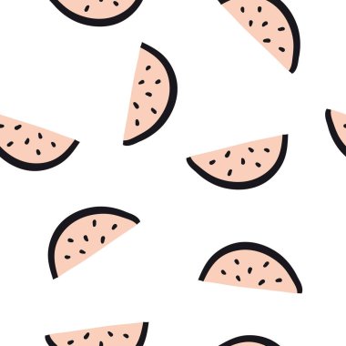 Minimalist karpuz dilimi seamless modeli