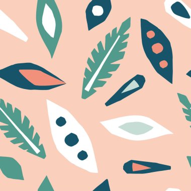 Kesme Yaprakların seamless modeli