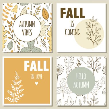 Sonbahar tebrik kartları