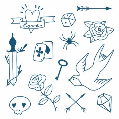 Eski okul seti dövmeler