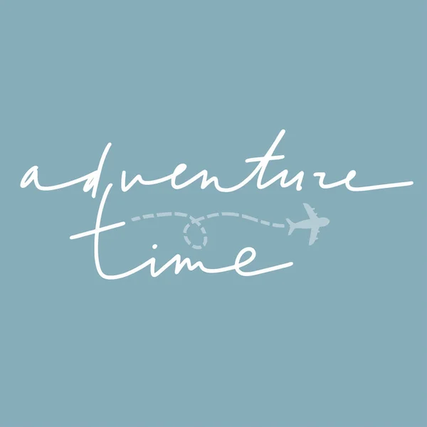 Adventure time vector lettering — Wektor stockowy