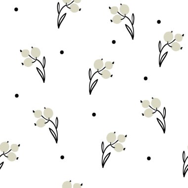 Meyve ile elle çizilmiş dikişsiz desen