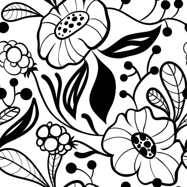 Soyut bitkiler pürüzsüz desen