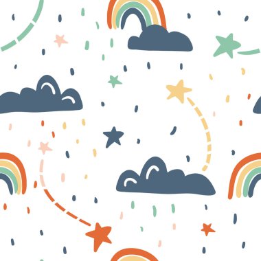 şirin sorunsuz vektör desen 