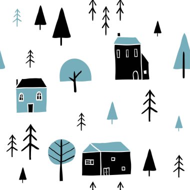 İskandinav geometrik seamless modeli