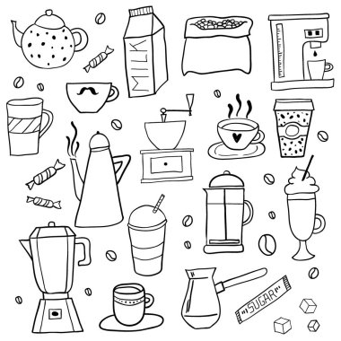 El Çizilmiş bardak ve kupaseti