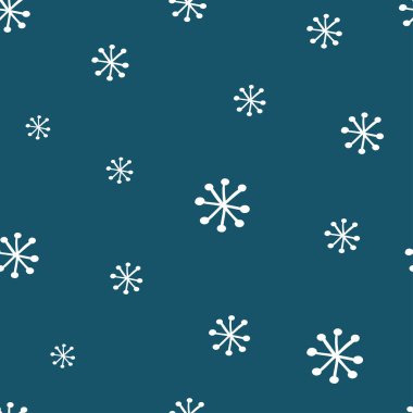 Kar taneleriyle kışın pürüzsüz deseni