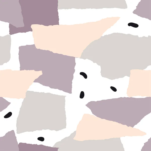 Stücke von zerrissenem Papier nahtlose Muster — Stockvektor