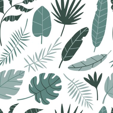 Tropikal çiçekler ve pürüzsüz desenler