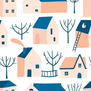 Süslü, renkli, pürüzsüz bir şehir.