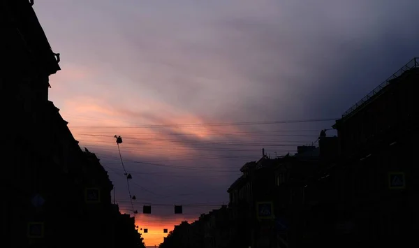 Evening Sky Petersburg — Stock Photo, Image