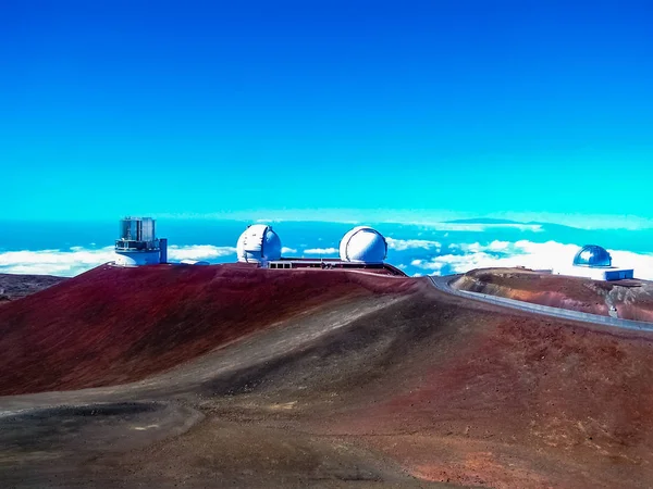 Pôr Sol Cúpula Mauna Kea Ilha Grande Havaí — Fotografia de Stock