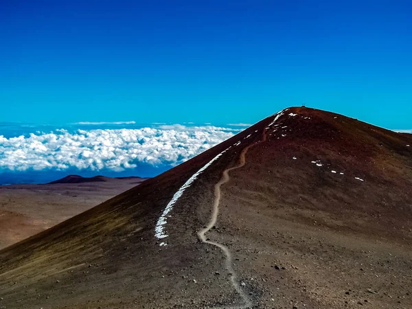 Zachód Słońca Szczycie Mauna Kea Big Island Hawaii — Zdjęcie stockowe