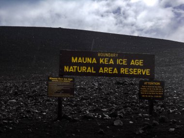 Sunset on the Summit of Mauna Kea on the Big Island of Hawaii  clipart