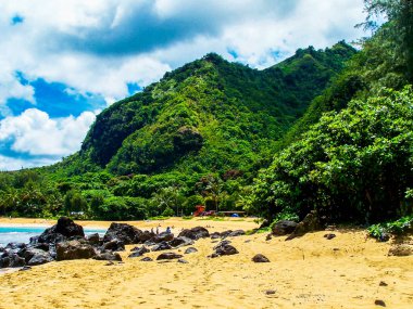 Kauai Adası, Hawaii tropik ada manzaraları