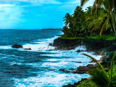 Pahoa Kilauea Volkanı son 2018 lav akışı şimdi kapsadığı Hawaii büyük ada güneydoğu kıyısında.