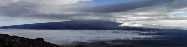 Coucher Soleil Sur Sommet Mauna Kea Sur Grande Île Hawaï — Photo