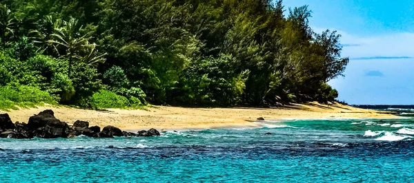 Tropical Island Utsikt Från Kauaiensis Hawaii — Stockfoto