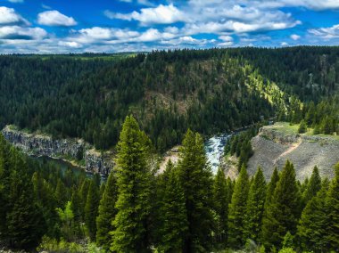 Henry'nin çatal Idaho yılan Nehri'nin üst Mesa düşüyor