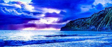 Hawaii büyük ada üzerinde Waipio Vadisi'nde tropik cennet