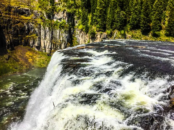 Övre Mesa Faller Henry Fork Snake River Idaho — Stockfoto