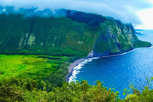 Hawaii Büyük Ada Üzerinde Waipio Vadisi Nde Tropik Cennet — Stok fotoğraf