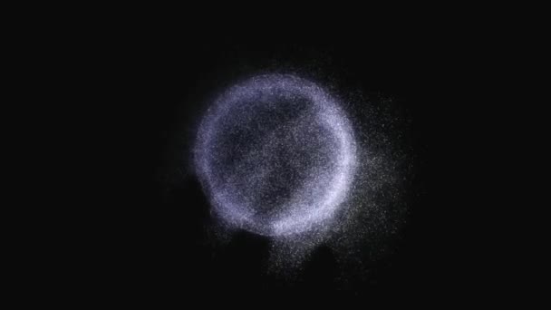 Video Particle Sphere — Stock Video