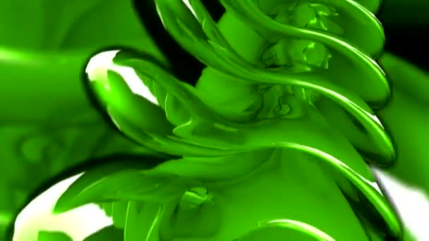 Скелетный Зеленый Фон Движения — стоковое видео